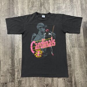 Vintage 80s Salem Sportswear Ozzie Smith St Louis Cardinals T Shirt MLB Baseball